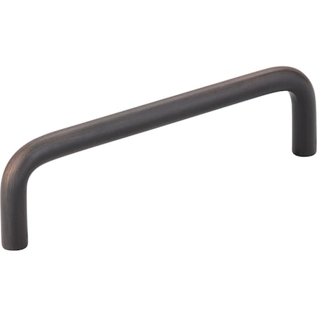 Elements 4" Center-to-Center Brushed Oil Rubbed Bronze Torino Cabinet Wire Pull S271-4DBAC